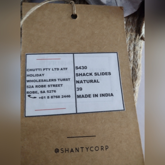 NIB🔥Adorable, Natural Linen, BOHO  Bow-Tie Espadrilles by Shanty🖤 Sz 8 - Picture 9 of 9